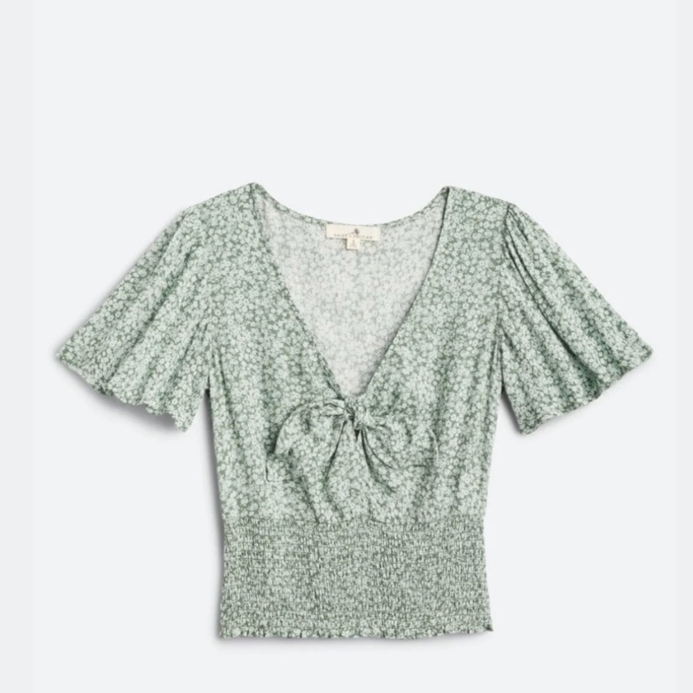 Mason & Belle Athena Smocked Crop Top